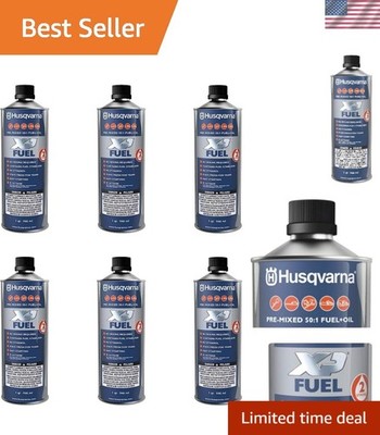 Ethanol-Free 95 Octane 2-Stroke Fuel & Engine Oil Quart 6-Pack, No Mixing Needed