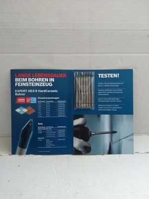 7x Bosch Professional EXPERT HEX-9 HardCeramic Bohrer 6 mm 2608900590