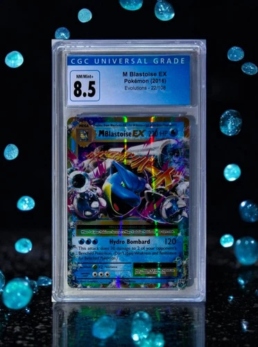 2016 POKEMON XY EVOLUTIONS #22 M BLASTOISE EX CGC 8.5