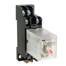 AC110/120V Coil Red Indicator Light 8 Pin DPDT General Purpose Power Relay