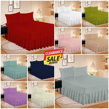 Extra Fitted Deep Valance Sheet Bed Sheets Single Double King Super King Size UK