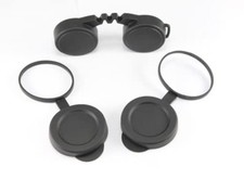 10x42 Rubber Lens Caps for Binoculars Rainguard,Objective Optics Black