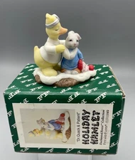 Fitz and Floyd Holiday Hamlet Enchanted Forest Dr. Quack and Patient 19/734