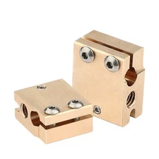 Brass/Aluminum Volcano Heater Block For 3D Printer E3D Hotend V6 Extruder PT100