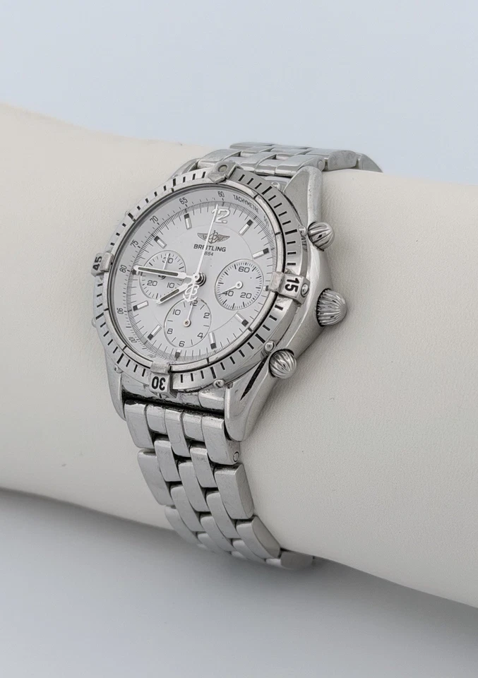 Breitling Shadow Flyback 38mm Reloj Hombre Acero Inoxidable 6.75" Foto 4 de 4