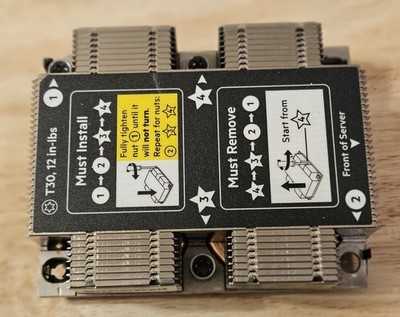 HP Intel Xeon Silver 4216 2.1 GHz CPU w/ DL360 DL380 G10 Screw Down Std Heatsink