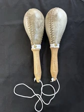 Set de 2 Maracas en Cuero Natural