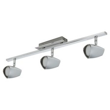 Corbera 3 Light LED Ceiling Spotlight Satin Nickel Modern Kitchen Living Room