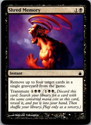 Shred Memory 105 Common Ravnica: City of Guilds Magic: The Gathering LP