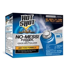 Hot Shot No-Mess Insect Fogger 3 Count Odor Neutralizer Indoor Bug Killer NEW