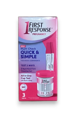 First Response Multi Check Quick & Simple Pregnancy Test, 3-Count, Exp. 8-26
