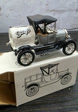 Vintage BARQ'S ROOT BEER Barrel Bank Ford Advertising Soda Pop Cola Die-Cast NOS