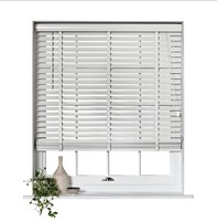 Habitat Wooden White 50mm Slat Venetian Tape Blind - 90cm