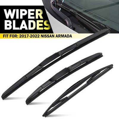 Front and Rear Windshield Wiper Blade For 2017-2022 Nissan Armada 14'' 19'' 12''