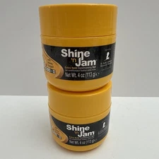 2X Ampro Pro Style Shine N Jam Extra Hold Hair Styling Gel for Treated Hair 4 oz