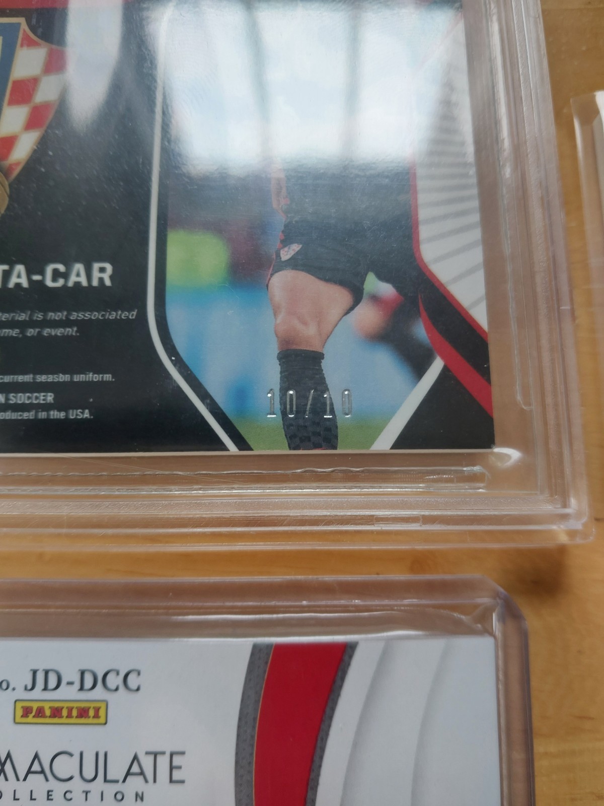 Duje Caleta Car Croatia CARD LOT Obsidian National Treasures 10/10 Auto Futera view 5