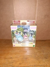 NEW CALICO CRITTERS PENGUIN BABIES PEARL & ROCKY RIDE 'N PLAY SET CC2063 EPOCH