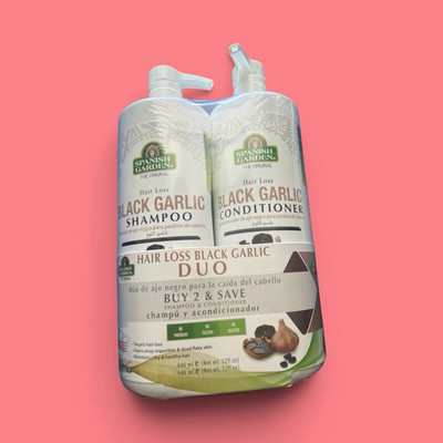 Spanish Garden Hair Loss Black Garlic Duo Shampoo Conditioner Set 2x946mL