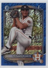 2025 Bowman Chrome Prospects Blue Shimmer Refractor 145/150 Anderson Brito 1lq2