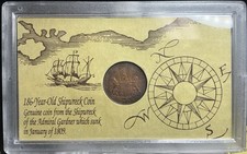 India British X Cash 1808 Admiral Gardner Sea Shipwreck Coin Holder