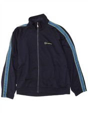 Sergio Tacchini Mens Tracksuit Top Jacket IT 54 XL Navy Blue Colourblock EA07