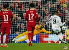 CAOIMHIN KELLEHER SIGNED LIVERPOOL MBAPPE SAVE 16X12 PHOTO (ACG CERT AG18047)