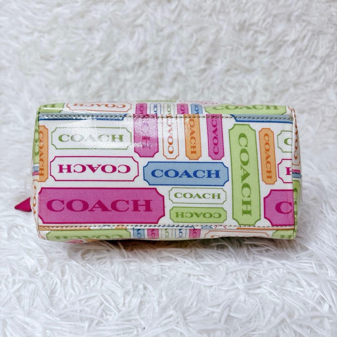 Pastel Patchwork COACH Accessory Pouch Mini Handb… - image 19