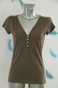 tee shirt femme marron