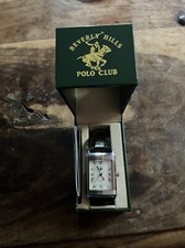 Beverly Hills Polo Club Doppeluhr Leder BHX1061 Gebraucht Vintage Rarität !!