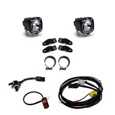Baja Designs Moto Universal S1 Spot LED Auxiliary Lighting Kit With Switch