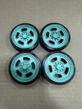 Set of 4 3d Printed Wheels For Tonka ,nylint , Structo And Buddy L Toys Green