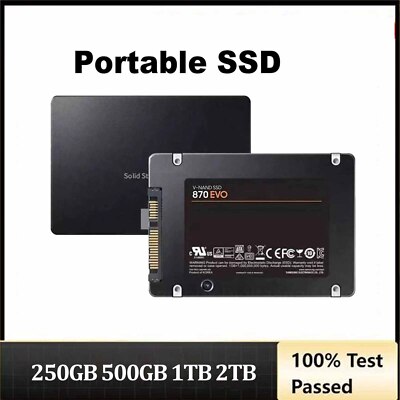 Samsung 870 EVO SSD 250GB 500GB 1TB 2TB 2.5 Inch SATA III Solid State Drive Lot