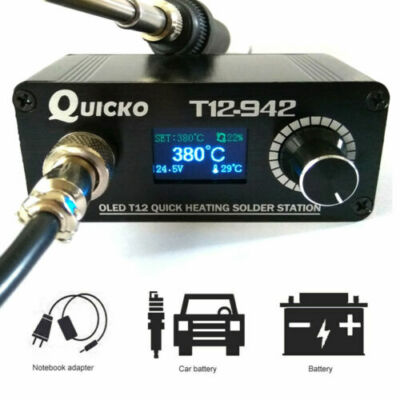 T12-942 OLED Mini Digital Soldering Station + Handle Iron Tips Welding Tool kit