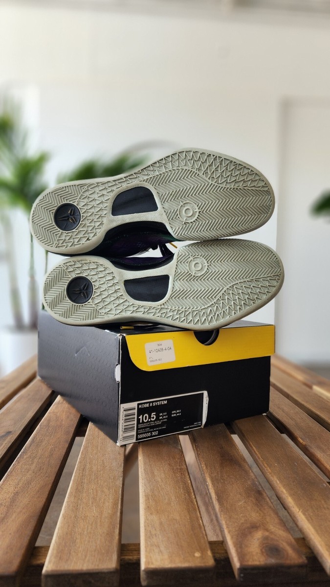 Nike Kobe 8 System Easter Purple Teal Yellow 10.5 2013 What The