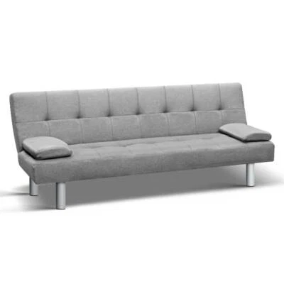 Artiss 3 Seater Fabric Sofa Bed Grey Sofas Gumtree