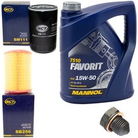 MotoröL Filter Set 15W50 5 Liter + ÖLablassschraube FüR VW Transporter IV Bus