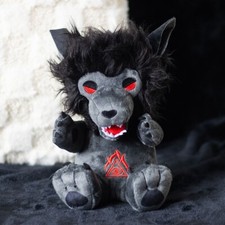 Werewolf Plush Lycanthrope Fluffy Cuddly Halloween Wolf Soft Toy 22cm FREE P&P