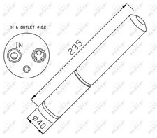 NRF Air-con Receiver Dryer - 33225