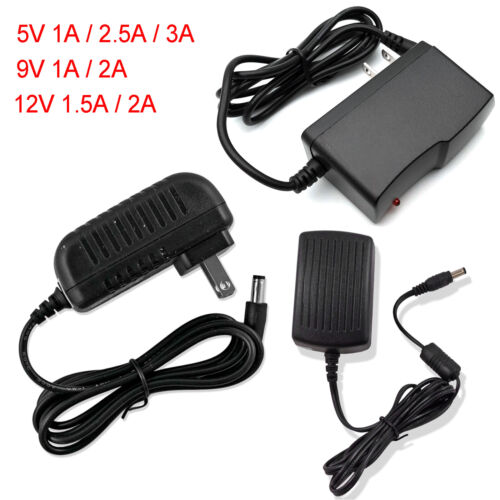 New DC 5V 9V 12V 1A 1.5A 2A 2.5A 3A AC Adapter Charger Power For LED Strip Light