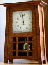 McCoy Mantle Clock Amish Made Solid Quarter Sawn Oak Wood Quartz Dual Chime!