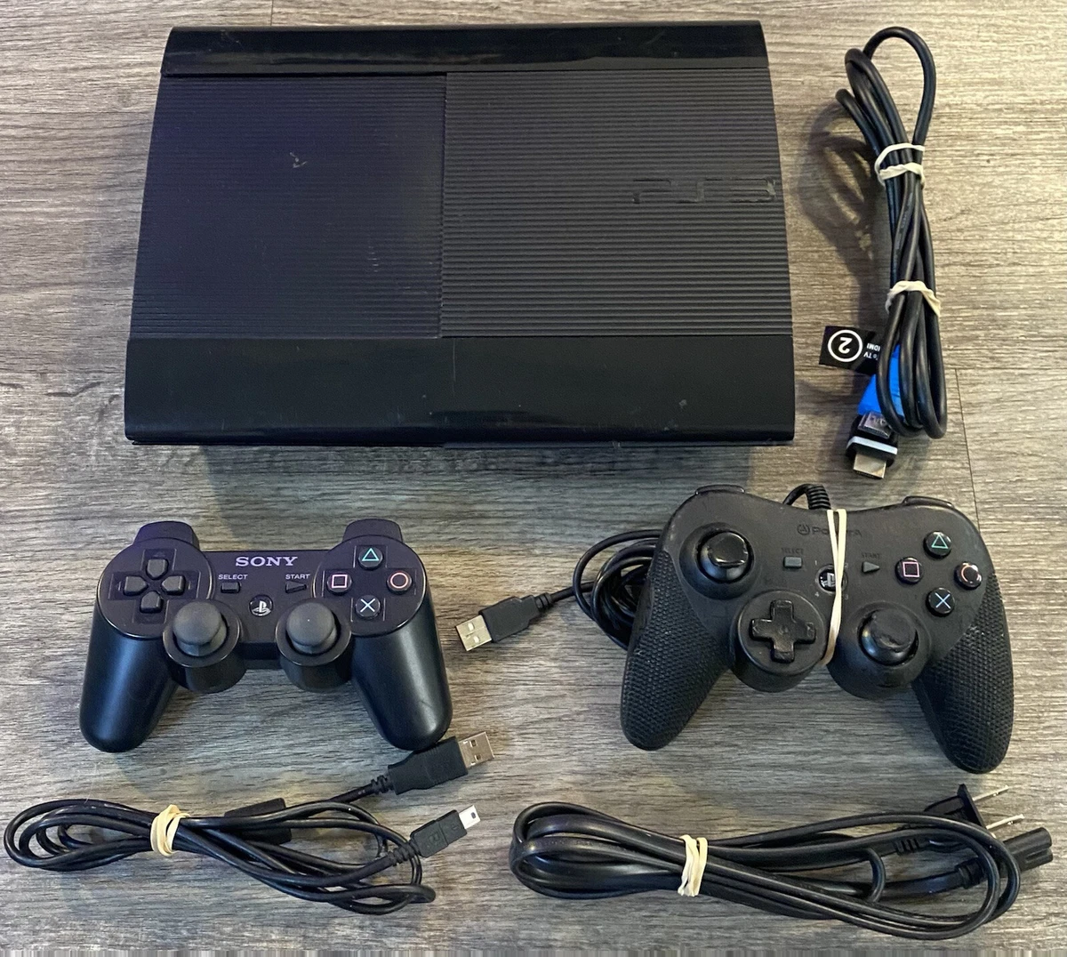 Sony Playstation 3 Super 500GB Black Console With 2 Controllers