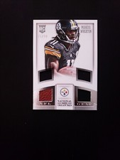 2013 National Treasures NFL Gear Materials Quad /99 Markus Wheaton #24 Rookie RC