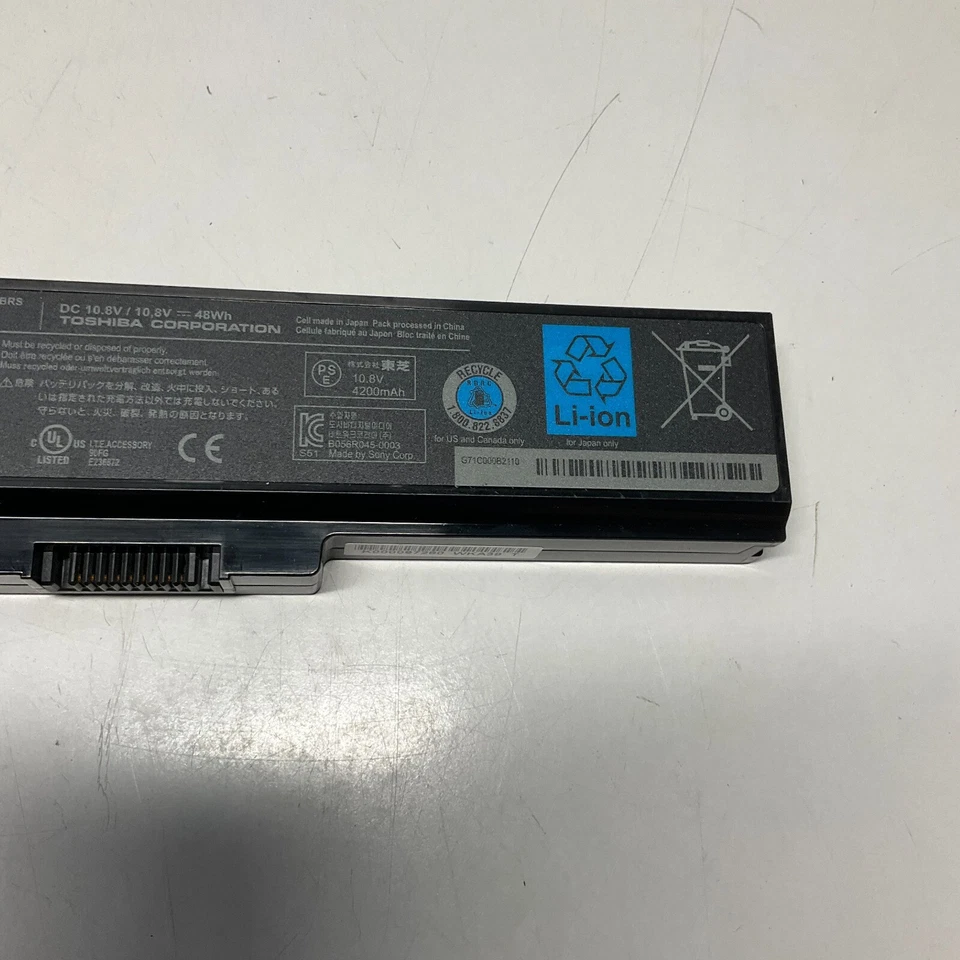 OEM Genuine Toshiba Satellite C655 Series Battery PA3817U-1BRS 10.8 48Wh K1 - Image 3 of 3