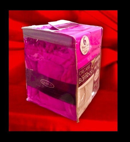 Cooling Aloe Vera Bamboo Deep Pocket 6pc Sheet Set Ashley Taylor 2000 QUEEN SIZE - Picture 19 of 24