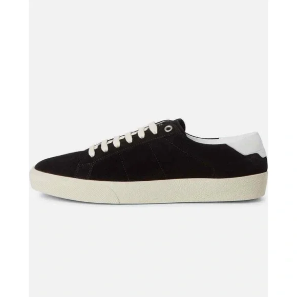 Sneakers basse Saint Laurent SL 06 Court classiche in pelle scamosciata con rifiniture IT 39 5