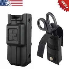 Tactical Molle Tourniquet Emergency Survival Trauma Shear Slot Holder Mag Pouch