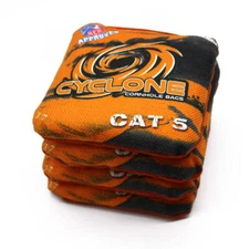 Cyclone CAT 5 Pro Series Cornhole Bags Orange (set of 4)
