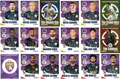 Panini FIFA Club World Cup 2025 Alle 18 Sticker Team Al Ain FC