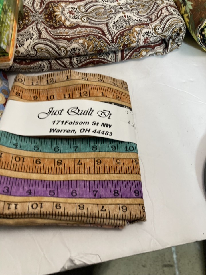 Lot Of Fabric Quilting Sewing Supplies And Tools Quilt eBay