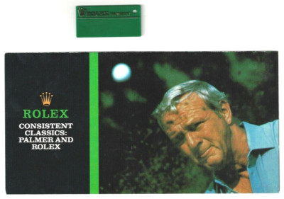 RARE 1990s   Rolex Watch Pamphlet + President Swimpruf Green Tag  